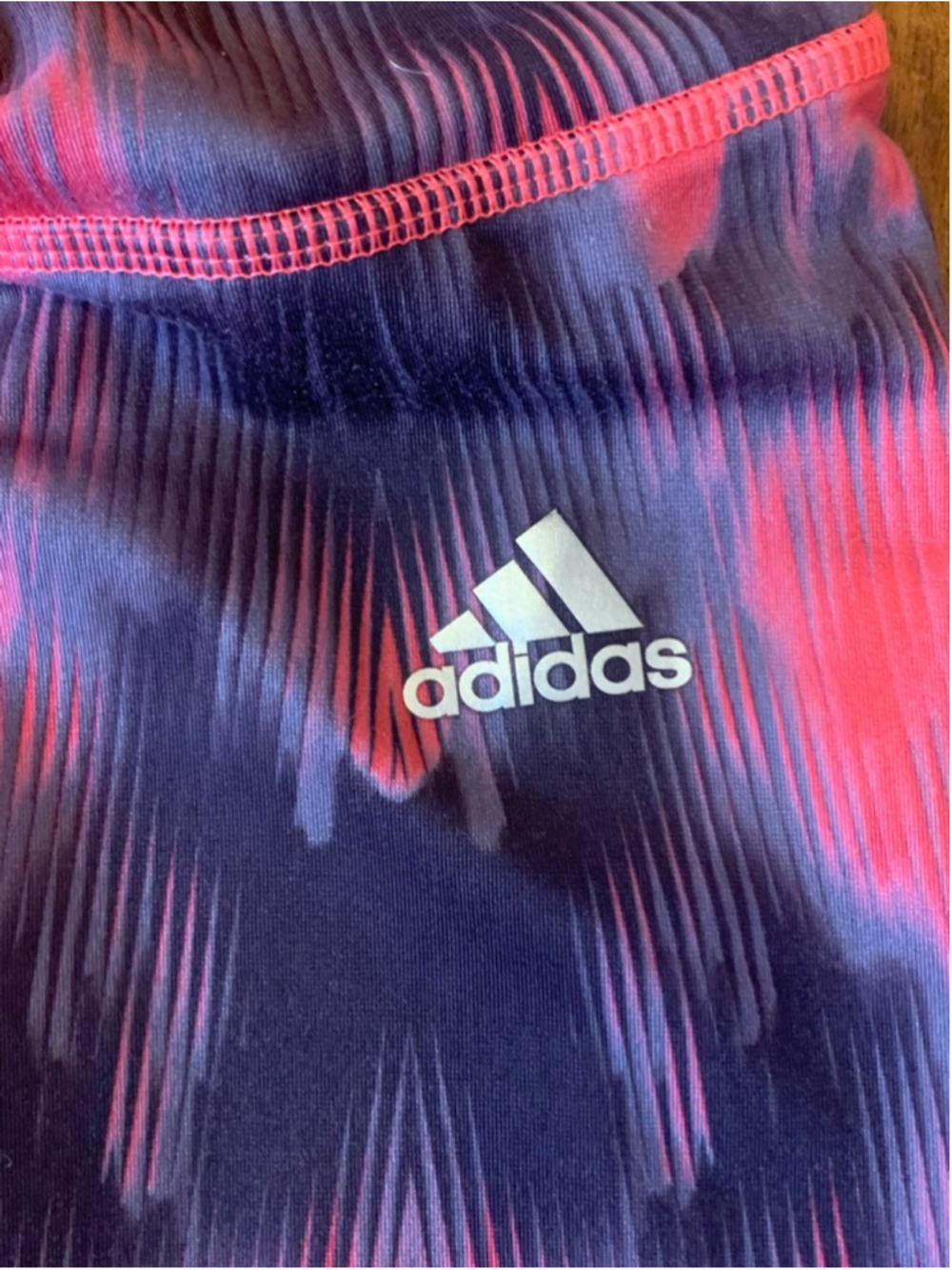 Adidas Leggings Medium Red Black - Picture 4 of 8